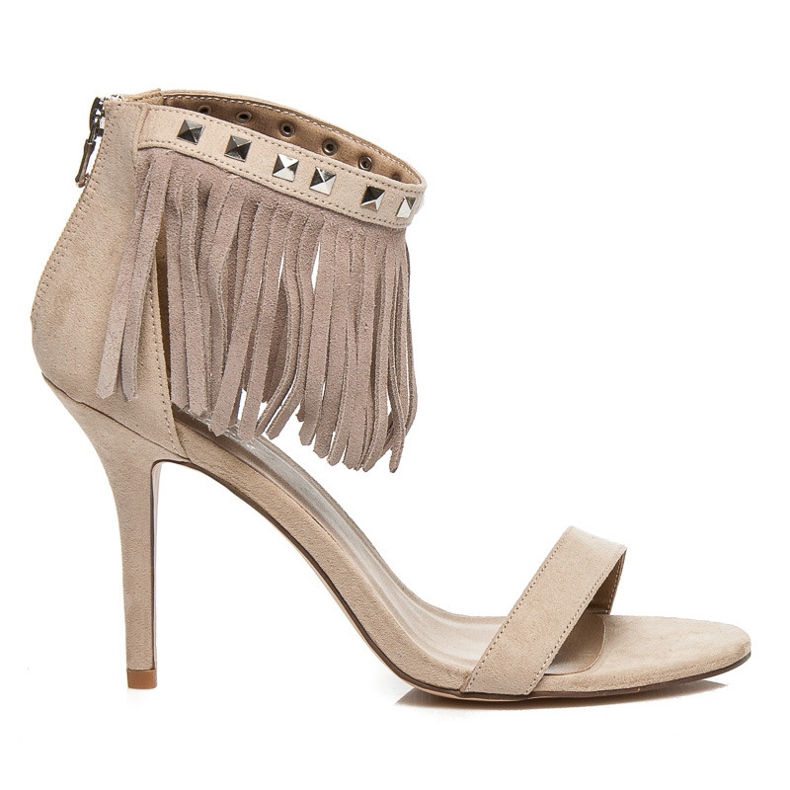 Mermaid Sandaler MED FRINGAR, Boho brun