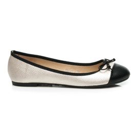 Bestelle Tvåfärgade ballerinor gul