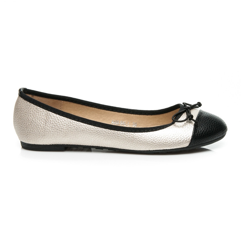 Bestelle Tvåfärgade ballerinor gul