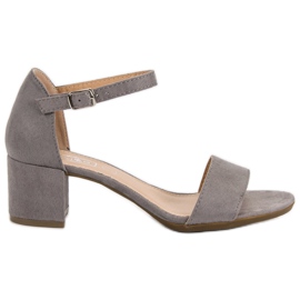 Filippo Grå högklackade sandaler