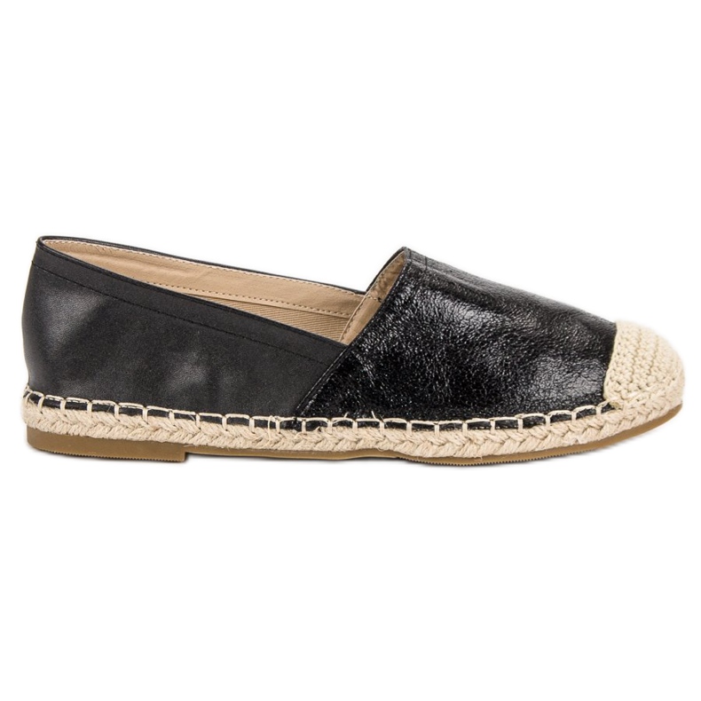 Queentina Svart Espadrilles
