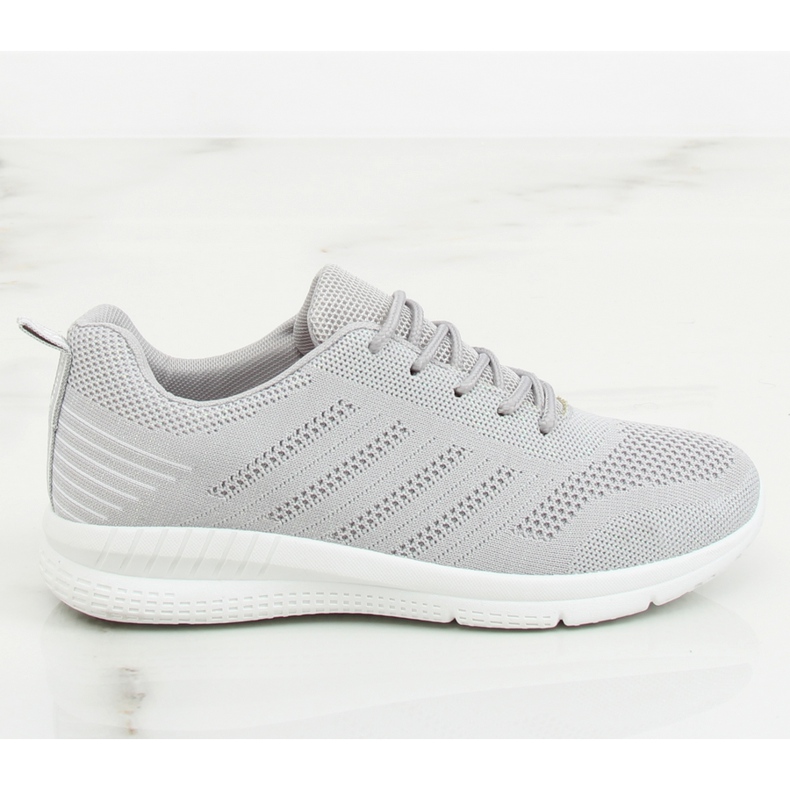 BOK-1181 Silvergrå sportskor