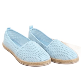 Blå mesh espadriller JX1029 L.BLUE