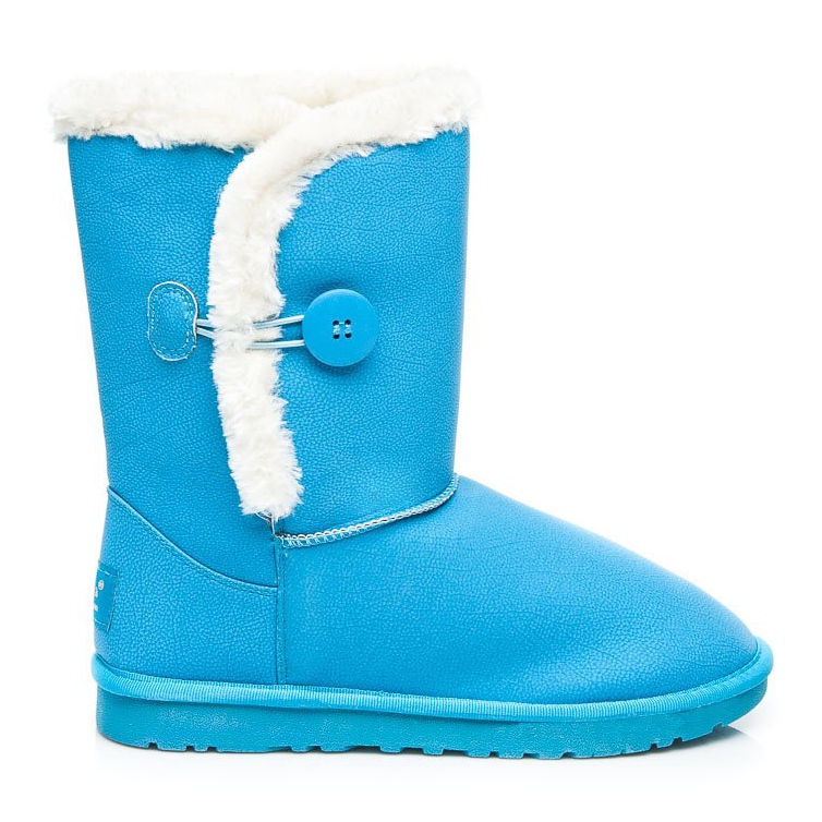 Torna Mukluki med knapp blå