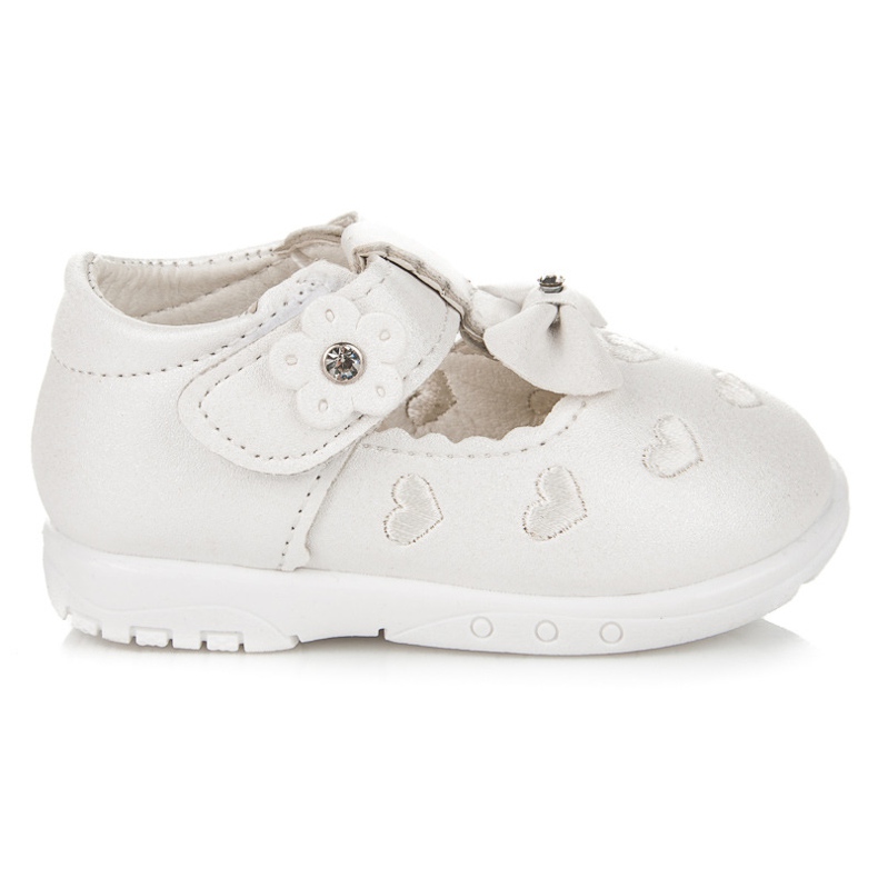 Tofflor I Hjärtan vit