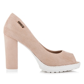 Vices Pumps i mocka brun