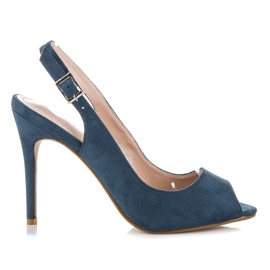 Seastar Mockaskor med spänne blå