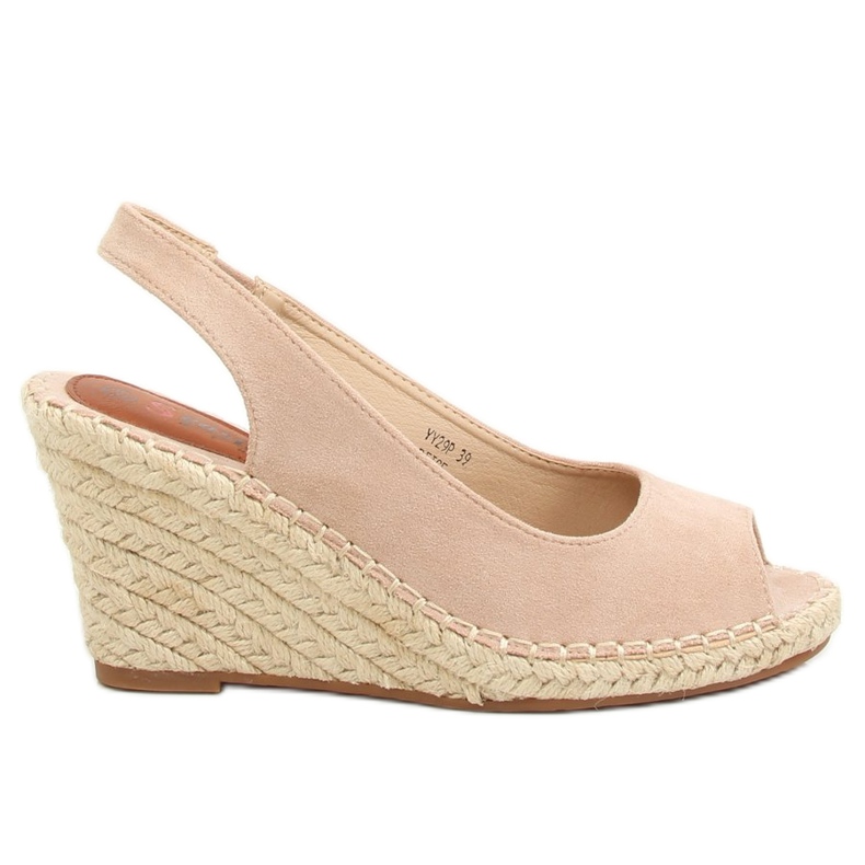 Espadriller på en beige kil YY29P Beige