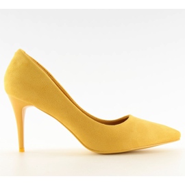 Suede Yellow Heels LEI-90 Yellow II-GAT gul