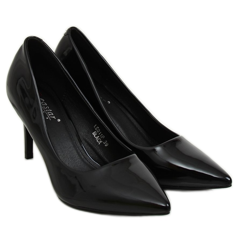 Svarta damklackar LE011P Svart