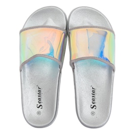 Tofflor bensin färg silver CK80P Silver grå