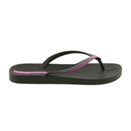 Ipanema Kvinnors flip flops 82518 svart/fuchsia