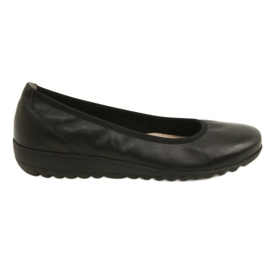 Caprice Black Nappa Ballerina 9-22161-28 svart