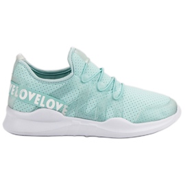 Mint textil sportskor blå