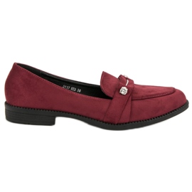 Nio Nio Maroon loafers röd
