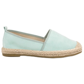 Bestelle Mocka Espadrilles grön