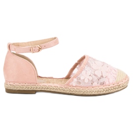 Nio Nio Spets Espadrilles rosa
