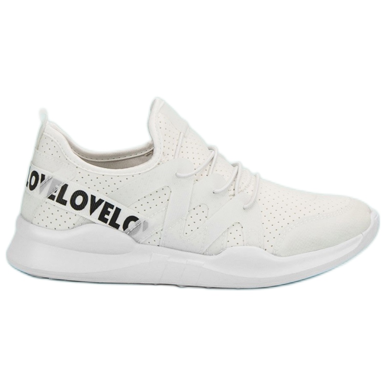 Vita textil sportskor