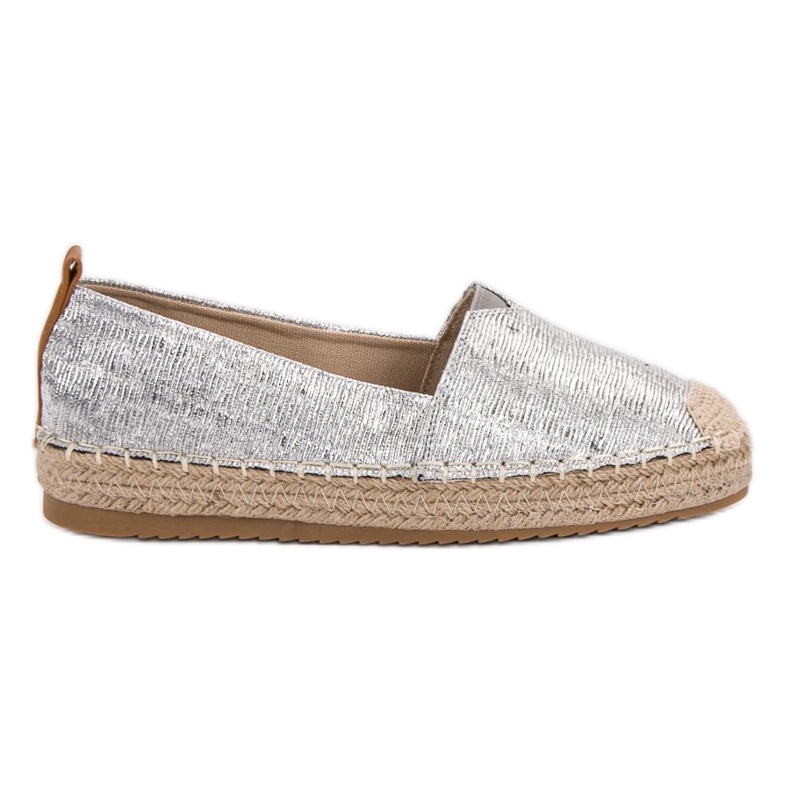 Small Swan Glänsande Espadrilles grå