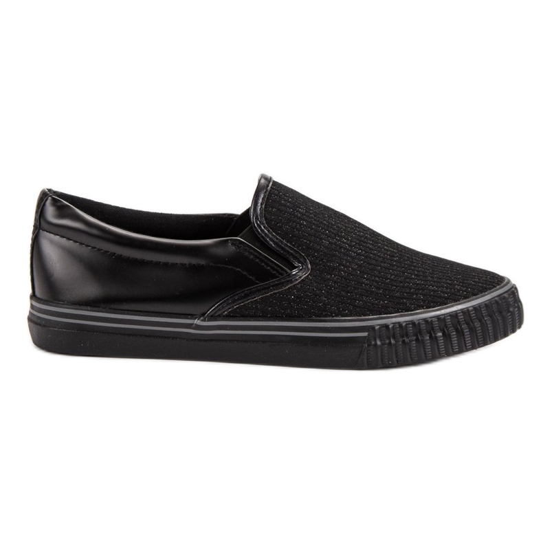 Muto Svart Slip On Sneakers