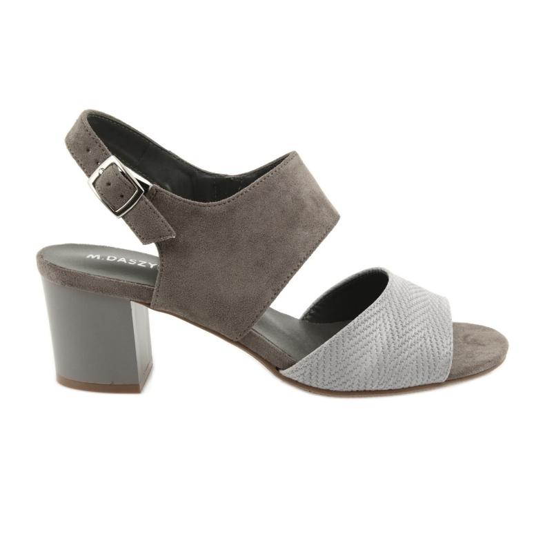 M.Daszyński Kvinnors klackar 122-4 Dark Beige Sandals