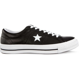 Converse Enstjärna Ox C163385 Svart Vit Vit