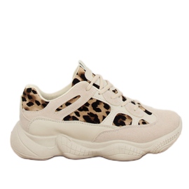 M-020 leopardbeige sportskor