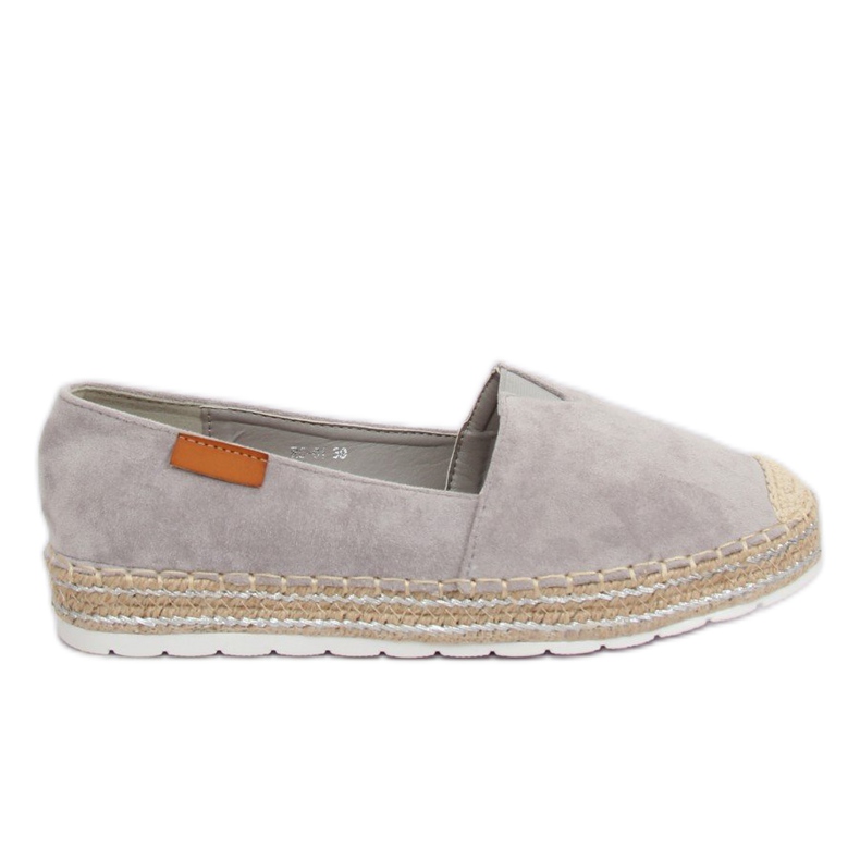 Grå mocka espadriller RC-61 Grå