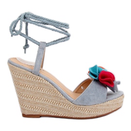 Blå YY27P Sandaler med blå kil