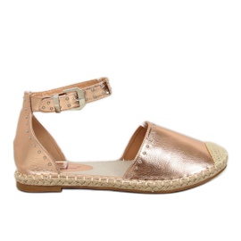 Champagne metalliska espadriller CF-1K215 Champagne rosa