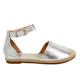 Silver metallic espadriller CF-1K215 Silver grå