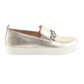 Golden Slip On med en Caprice 24200 -kedja gyllene