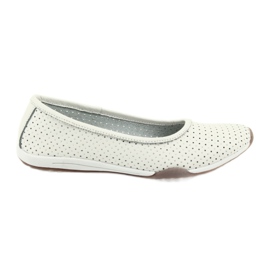 White openwork ballerinas Filippo 089 vit