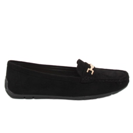 Svart Kvinnors svarta loafers R819 Svart