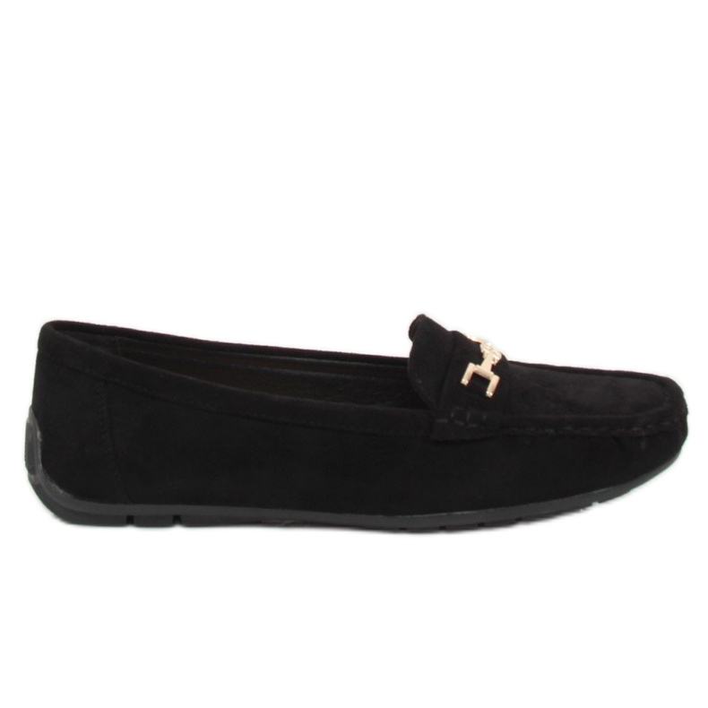 Svart Kvinnors svarta loafers R819 Svart