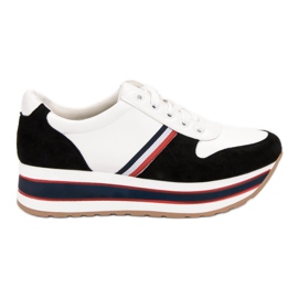 Seastar Trendiga sneakers vit svart mångfärgad