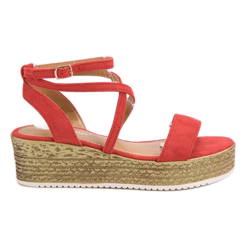 Ch. Creation Röda kile sandaler