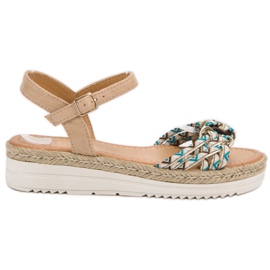 Ch. Creation Trendiga Espadrilles sandaler brun