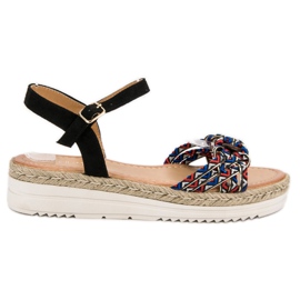 Ch. Creation Trendiga Espadrilles sandaler svart
