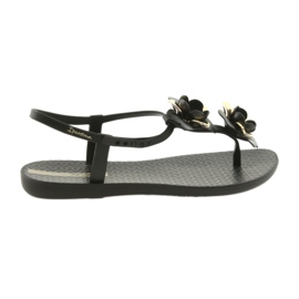 Ipanema sandaler damskor med blommor 82662 svart gul