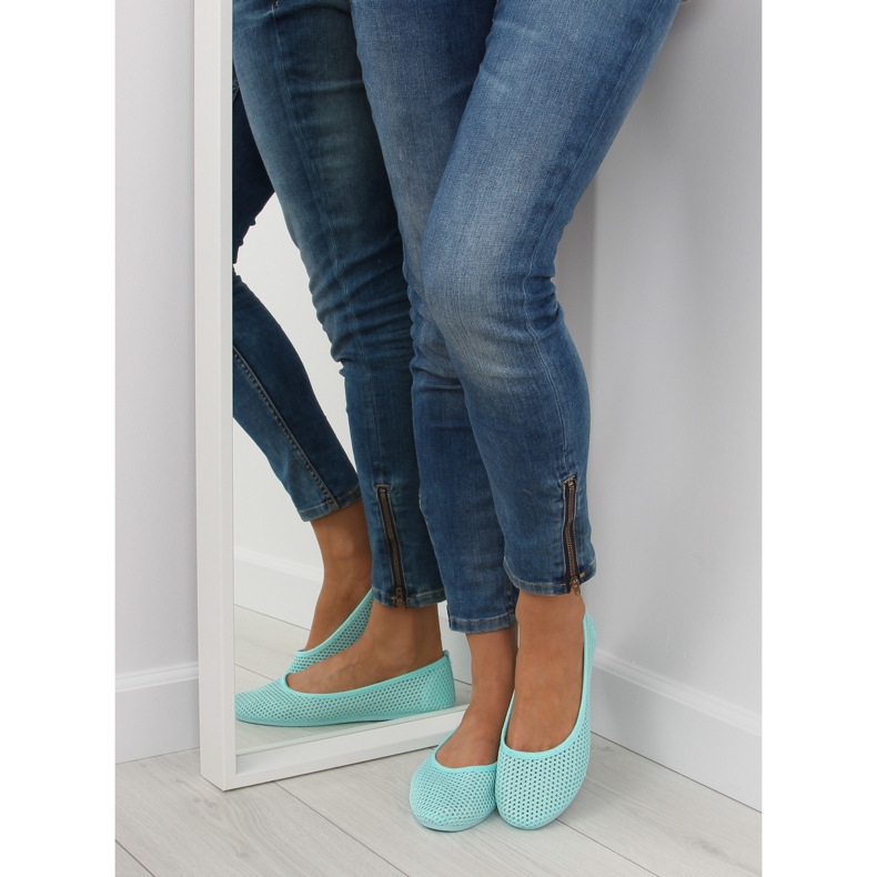 Pepparmint ballerinor JX56 L.GREEN II-GAT grön