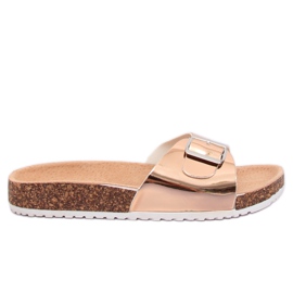 Metallic champagne DD94P Champagne tofflor rosa