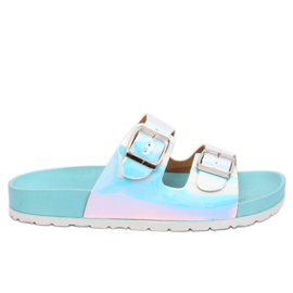 Blå BG28P Blå bensintofflor