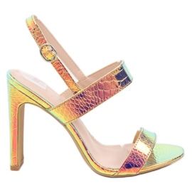 Sandaler i bensin NF-41P Rosig färg rosa