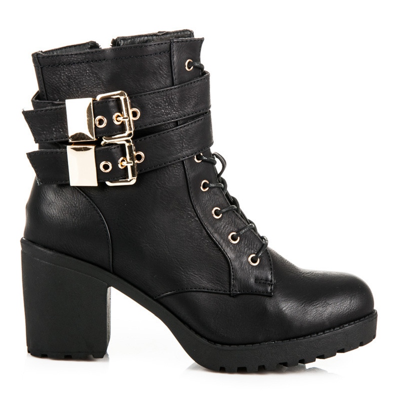 Bekväma stövlar med päls svart