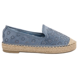 Mocka Openwork Espadrilles blå