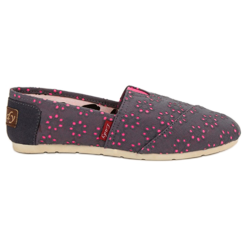 L. Day Slip-on Espadrilles grå rosa