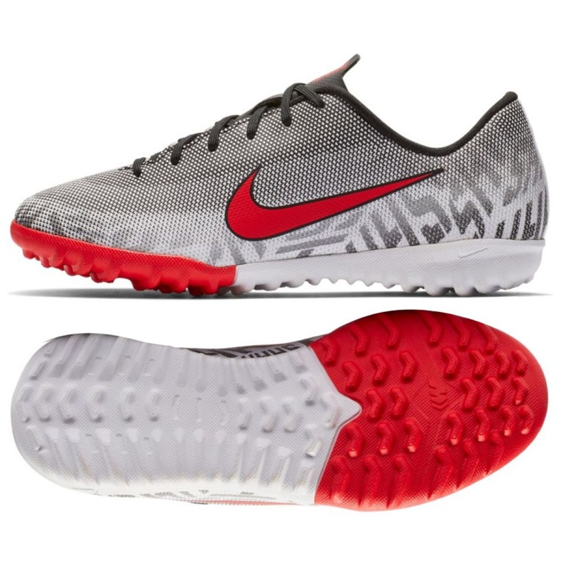 Nike Mercurial Vapor 12 Academy Neymar Tf Jr AO9476-170 fotbollsskor grå grå