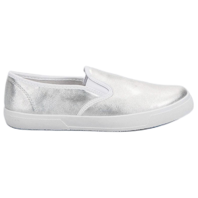 Silver Slipons grå