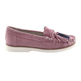 Bekväma damloafers Filippo 641 rosa